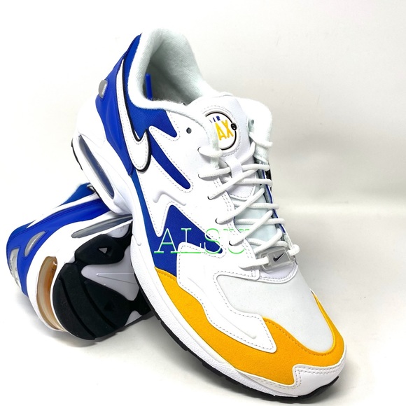 🌿Sale🌿 Nike Air Max 2 Light PRM Leather White Men Size 10 Sneakers BV0987 102 - Picture 8 of 9